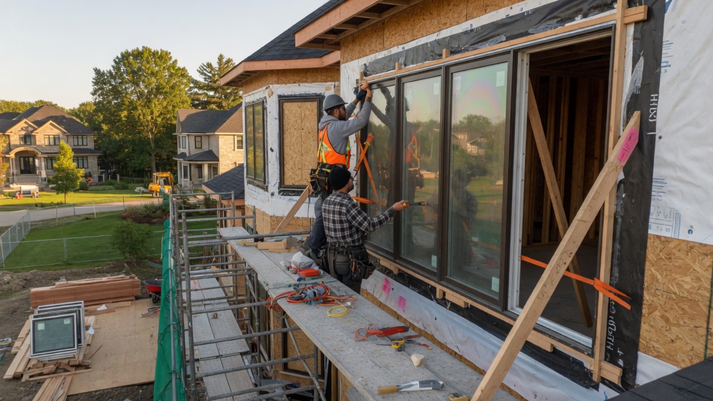 High-performance window installation for triple-glazed Low-E glazing