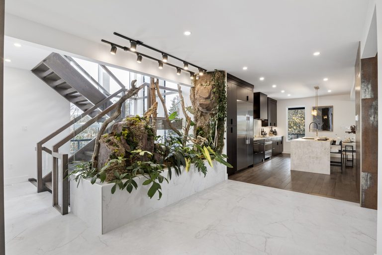 Great room and kitchen