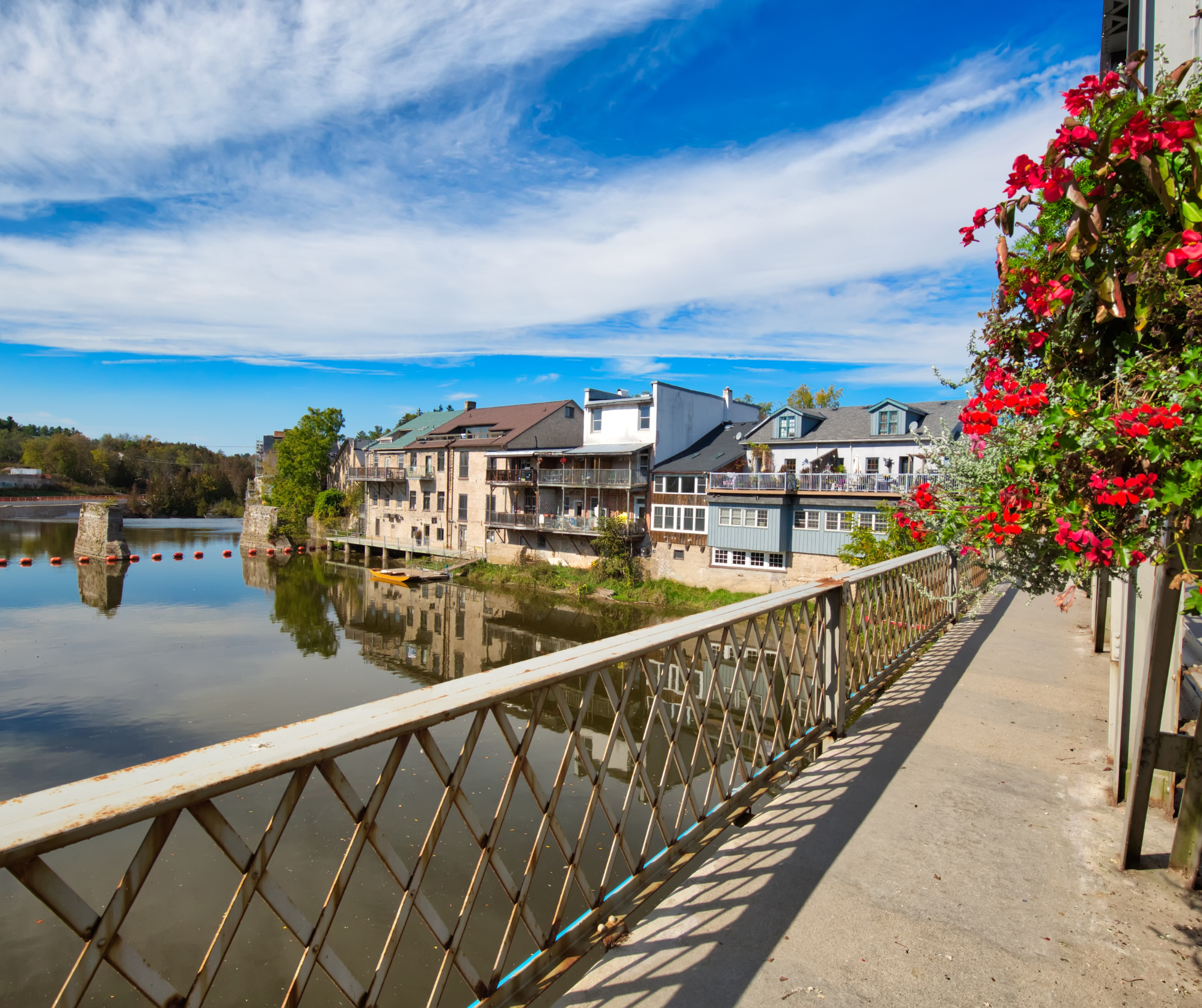 The village of Elora on the Grand River