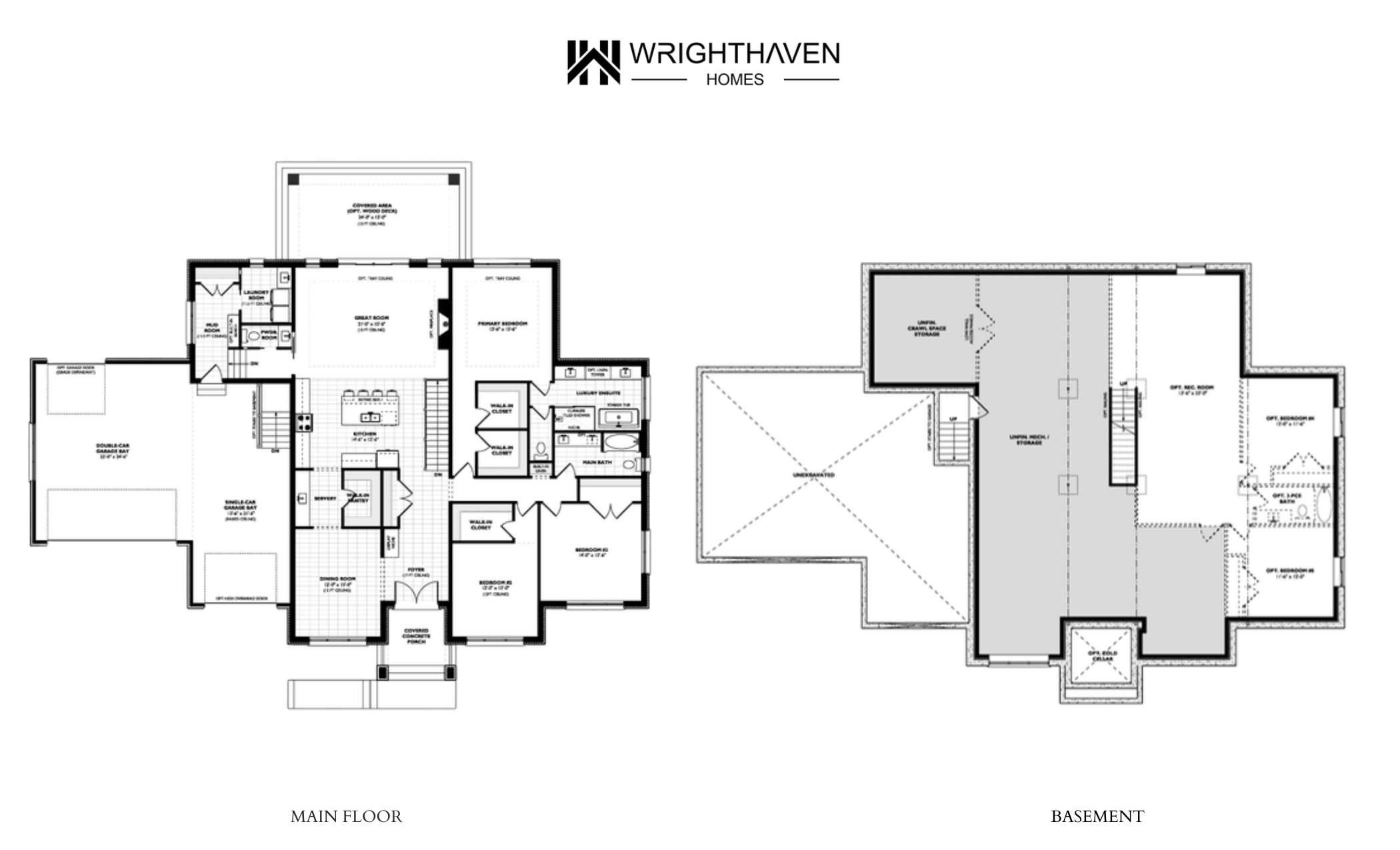 The Eldin floor plan — Main Floor + Basement