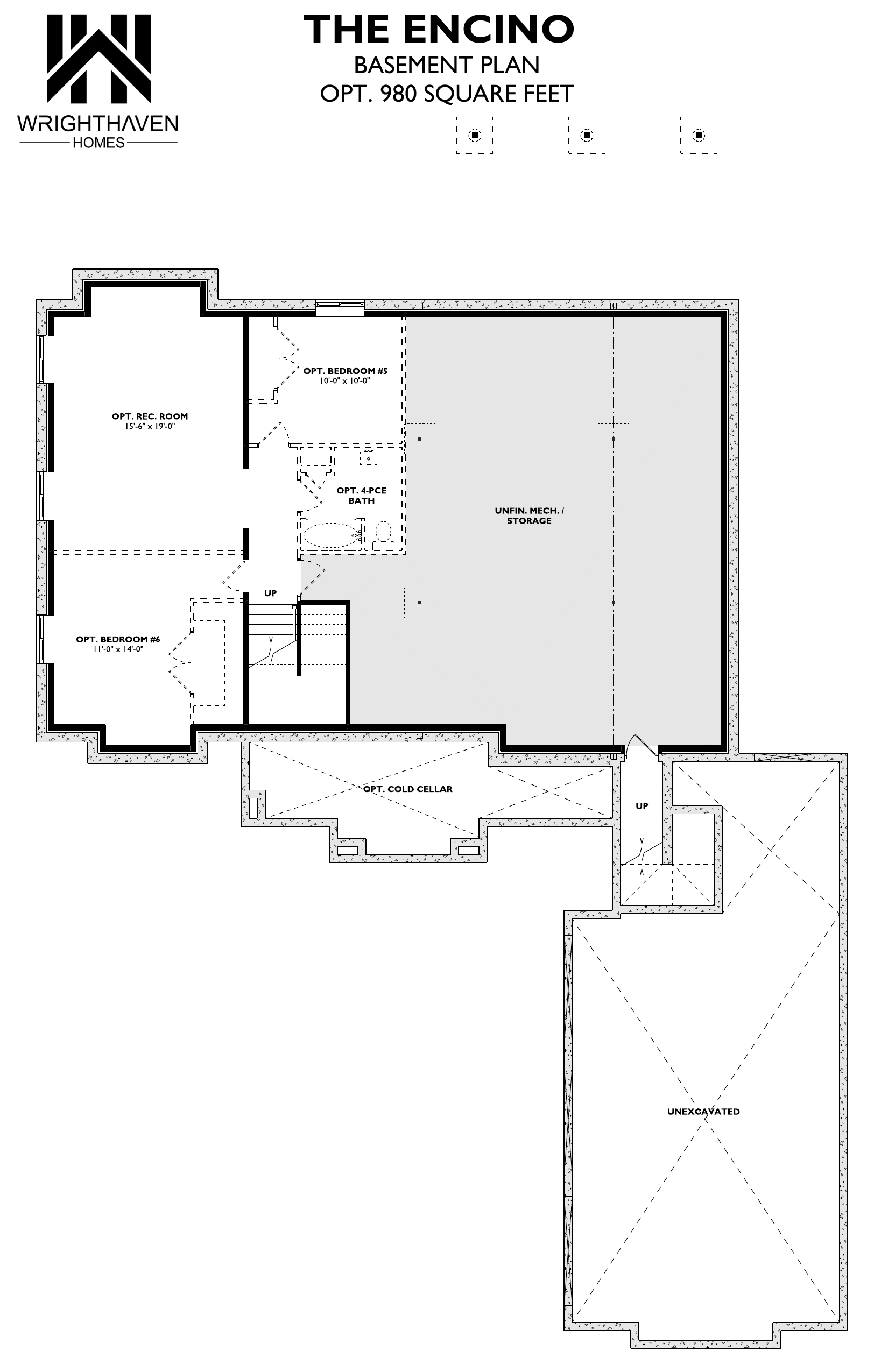 The Encino floor plan — Basement (Opt.)