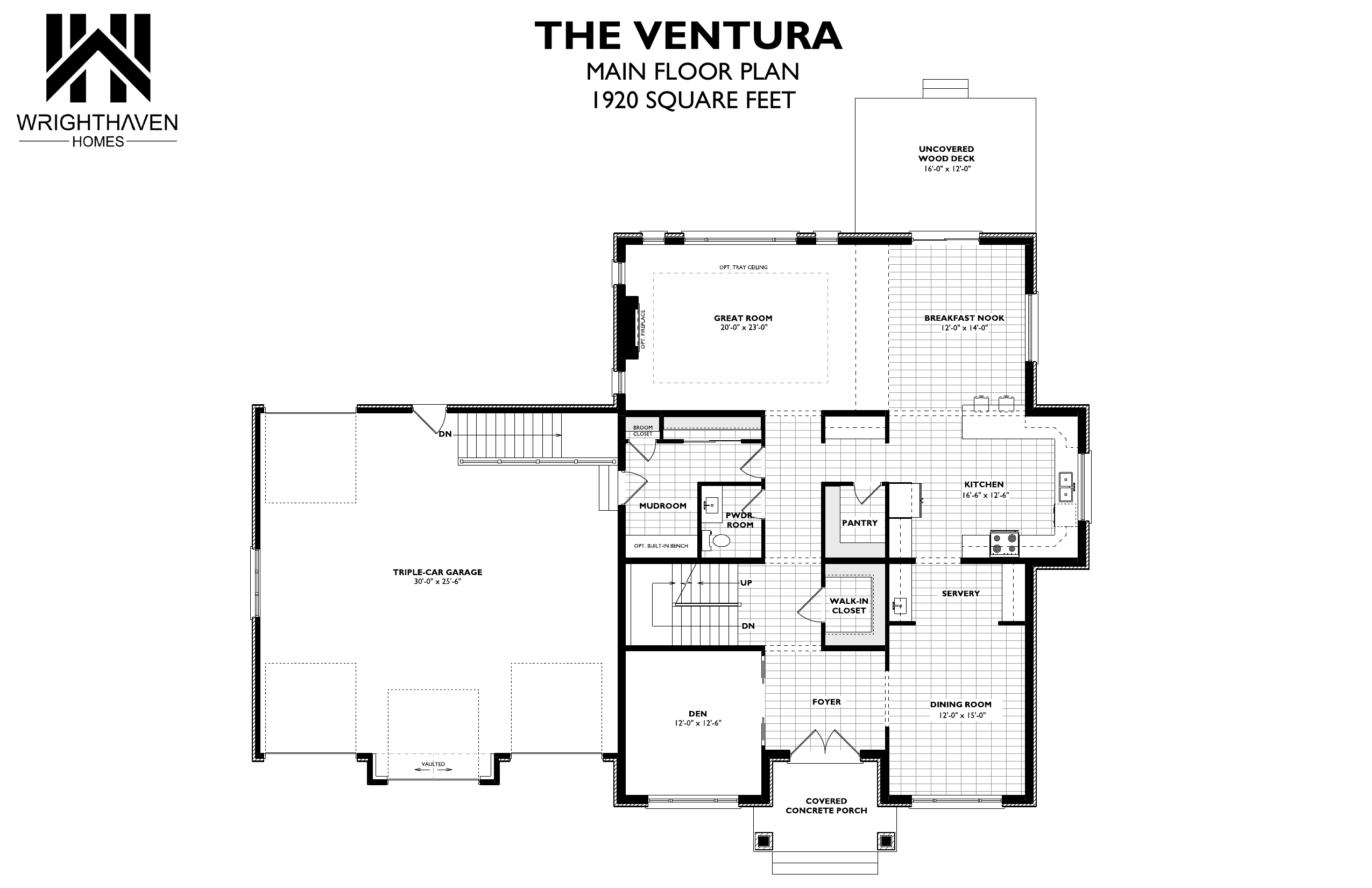 The Ventura floor plan — Main Floor
