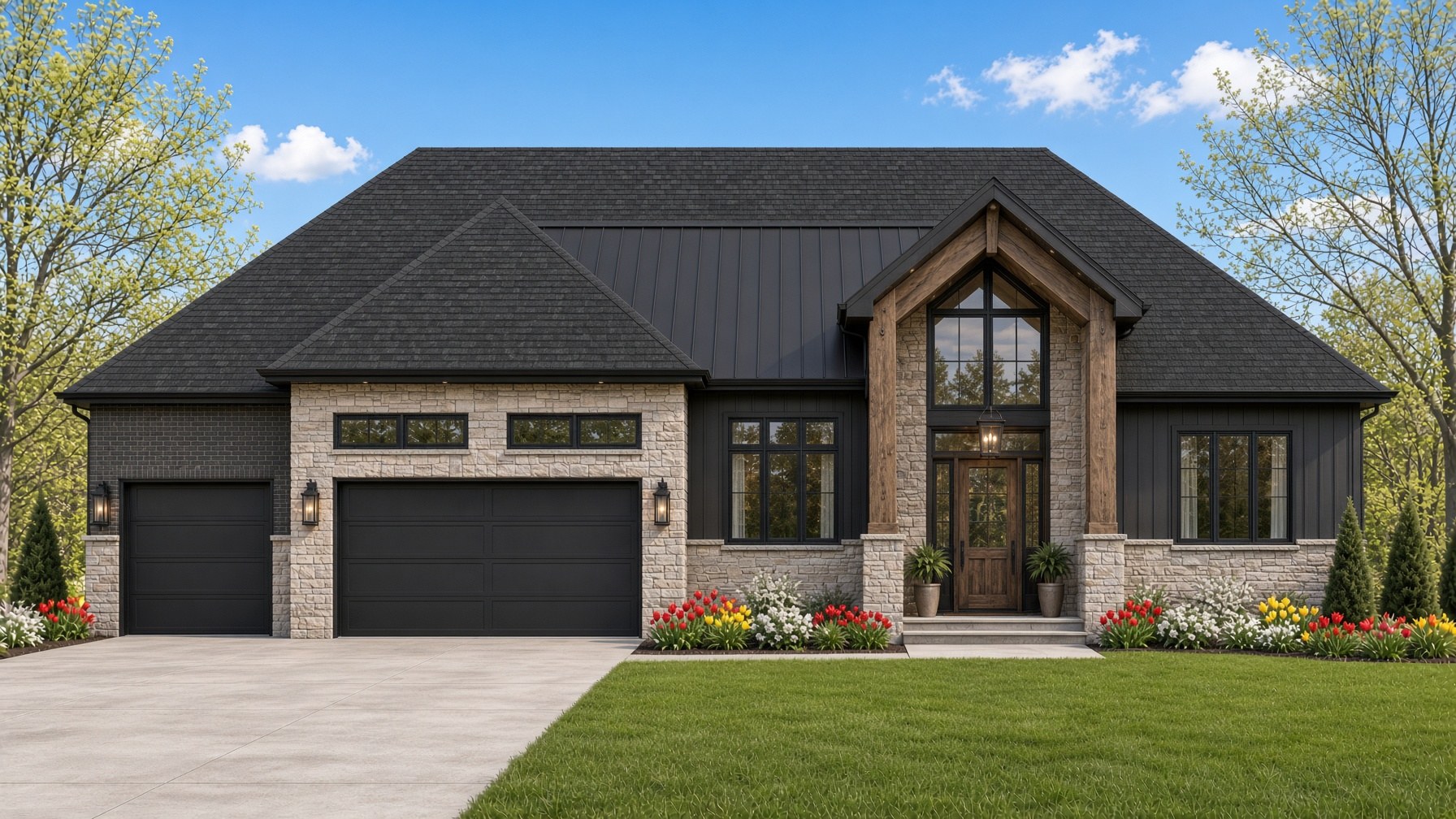 The Florence exterior rendering, wide view