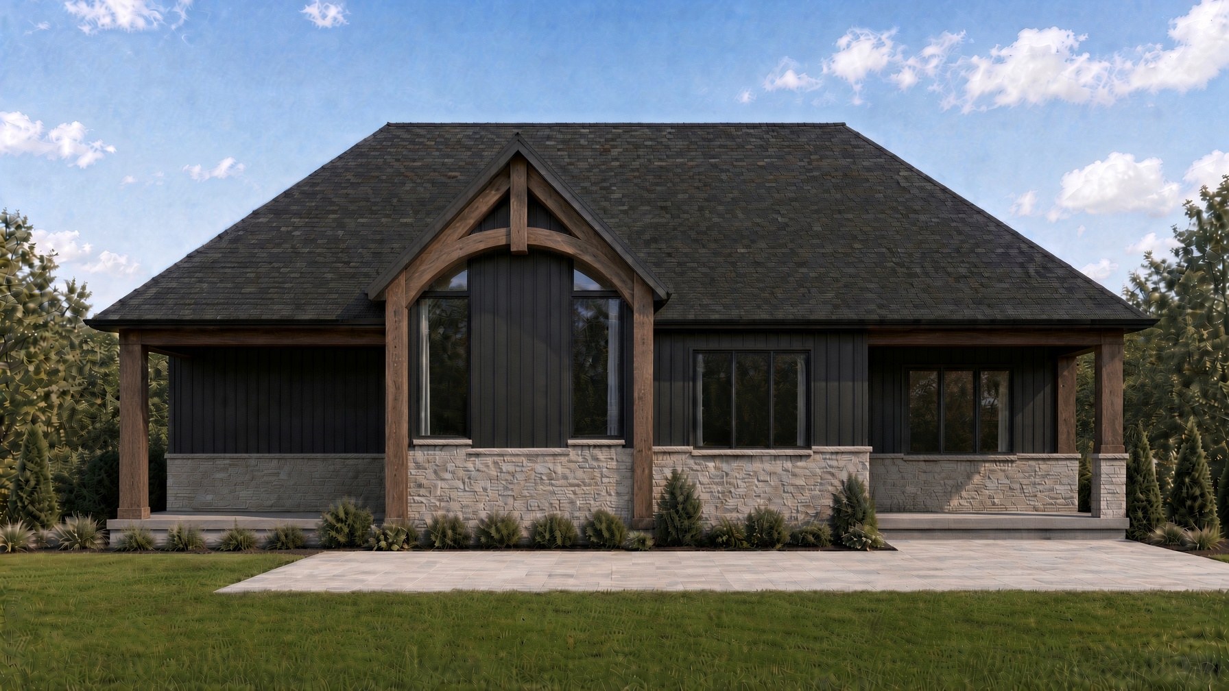 The Florence rear exterior rendering