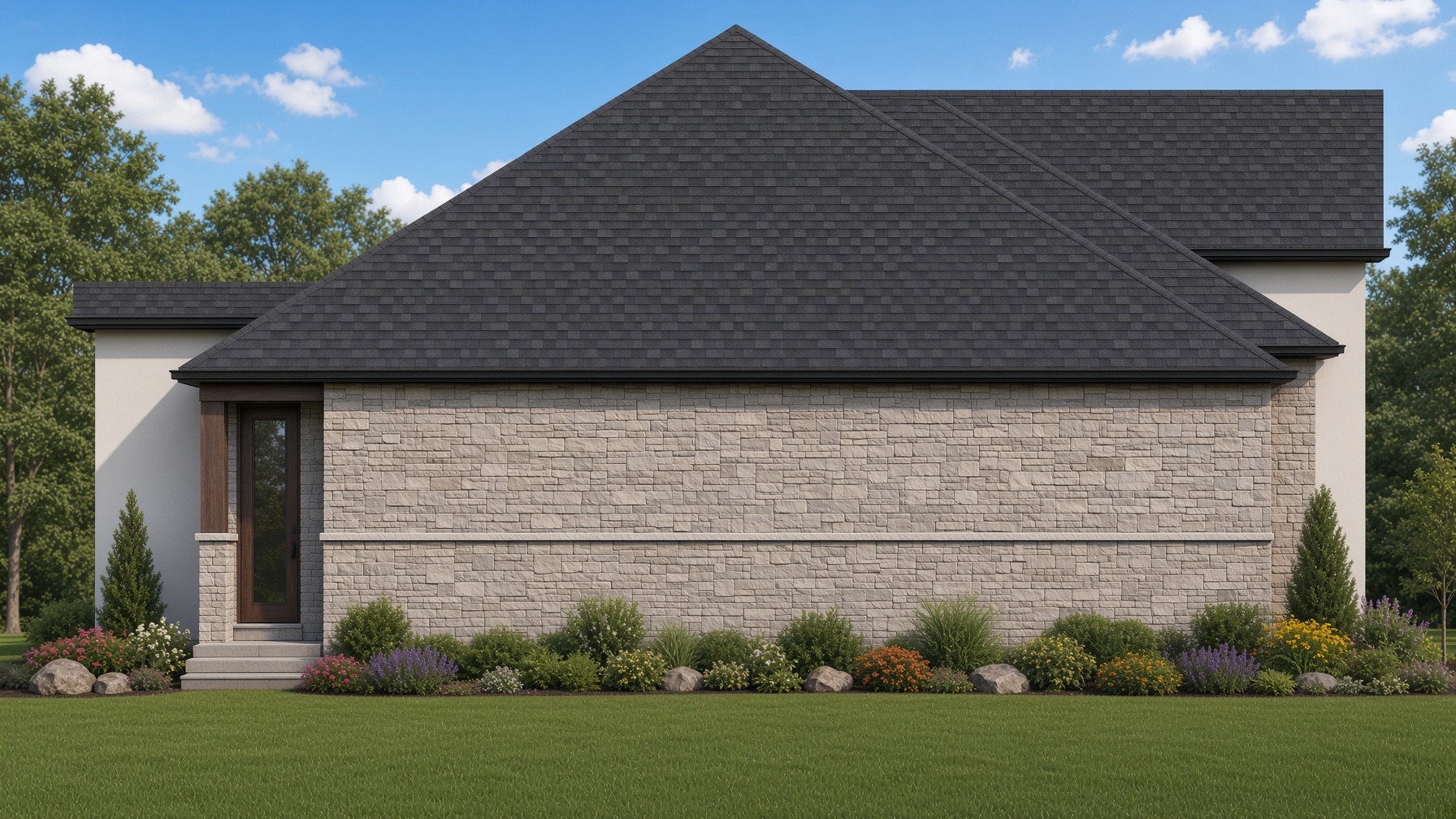 The Florence side elevation rendering
