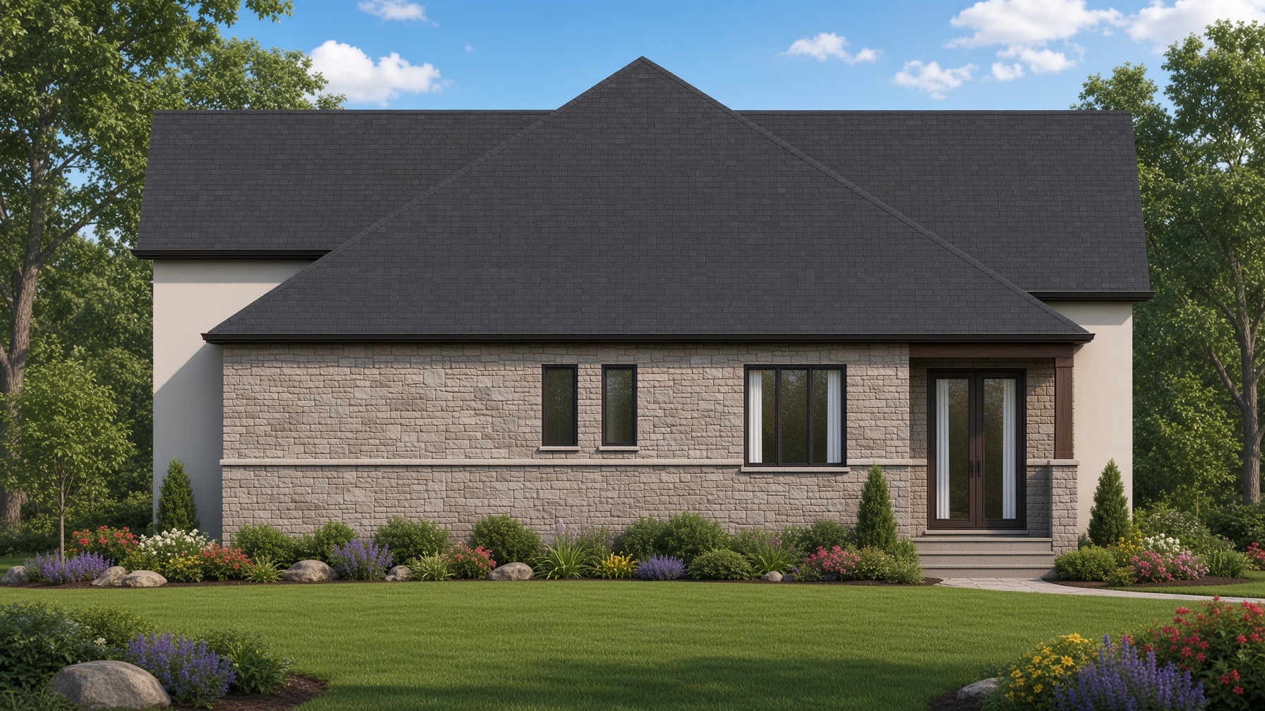The Florence side elevation rendering