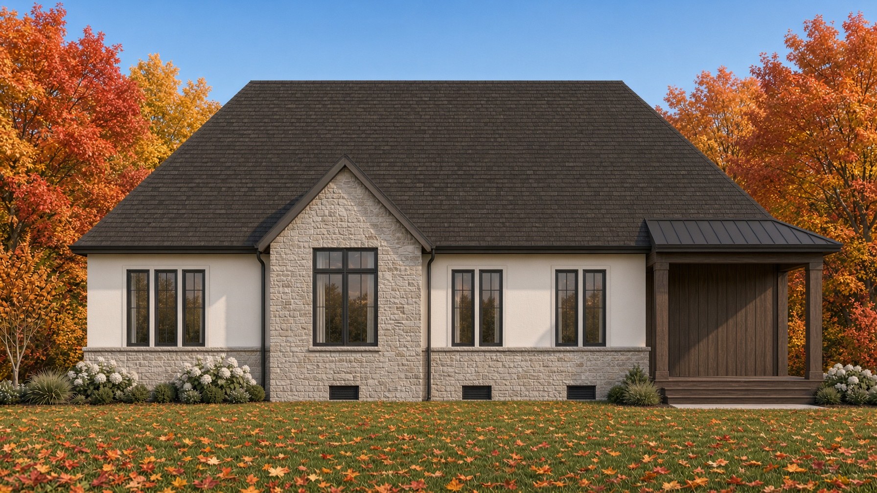 The Melrose — lawn fall