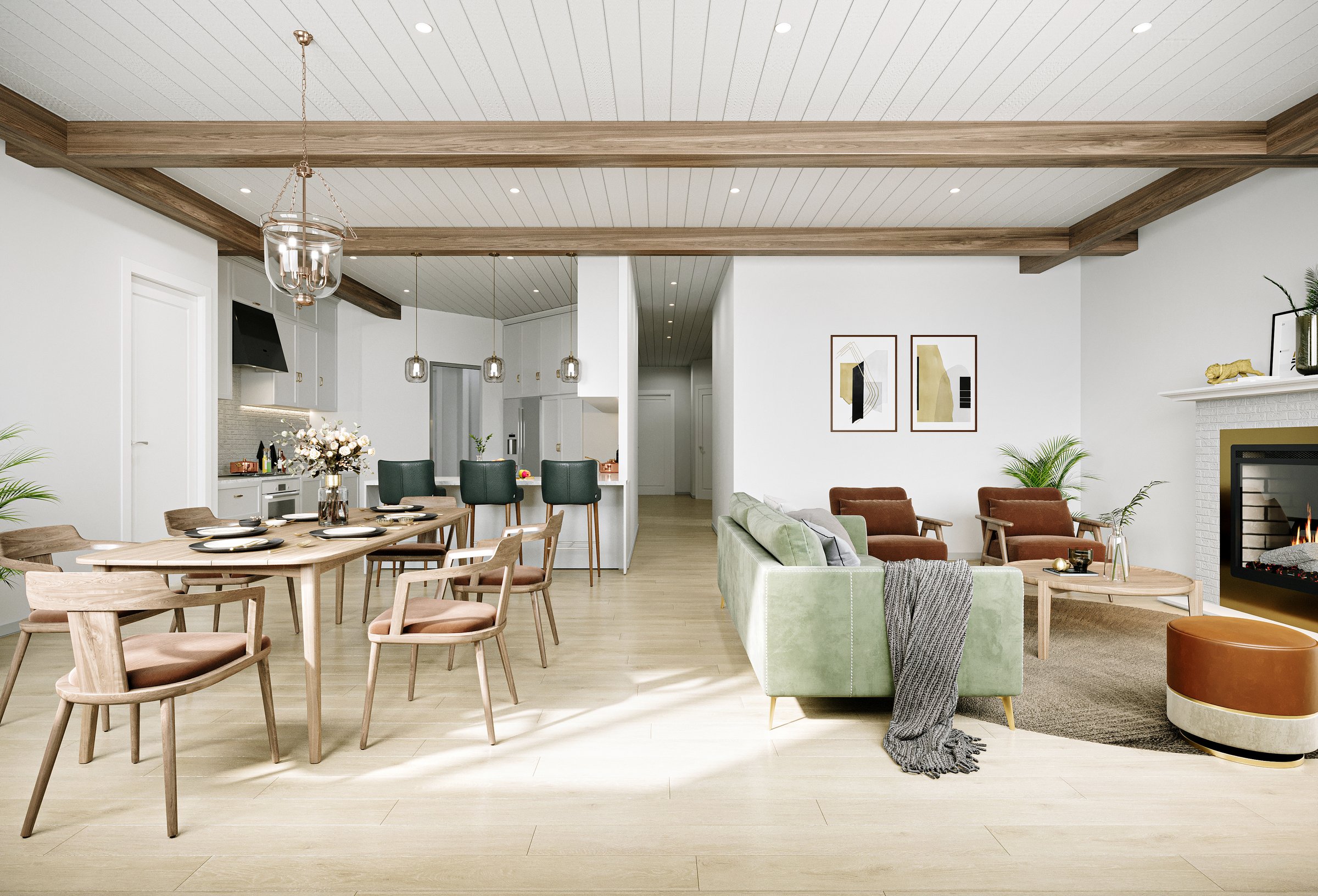 Dirkshire living room, Creek Bank Meadows