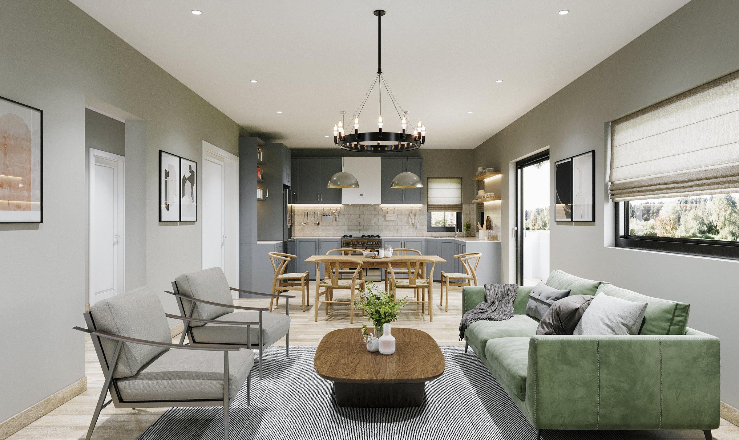 Mayfield kitchen, Creek Bank Meadows