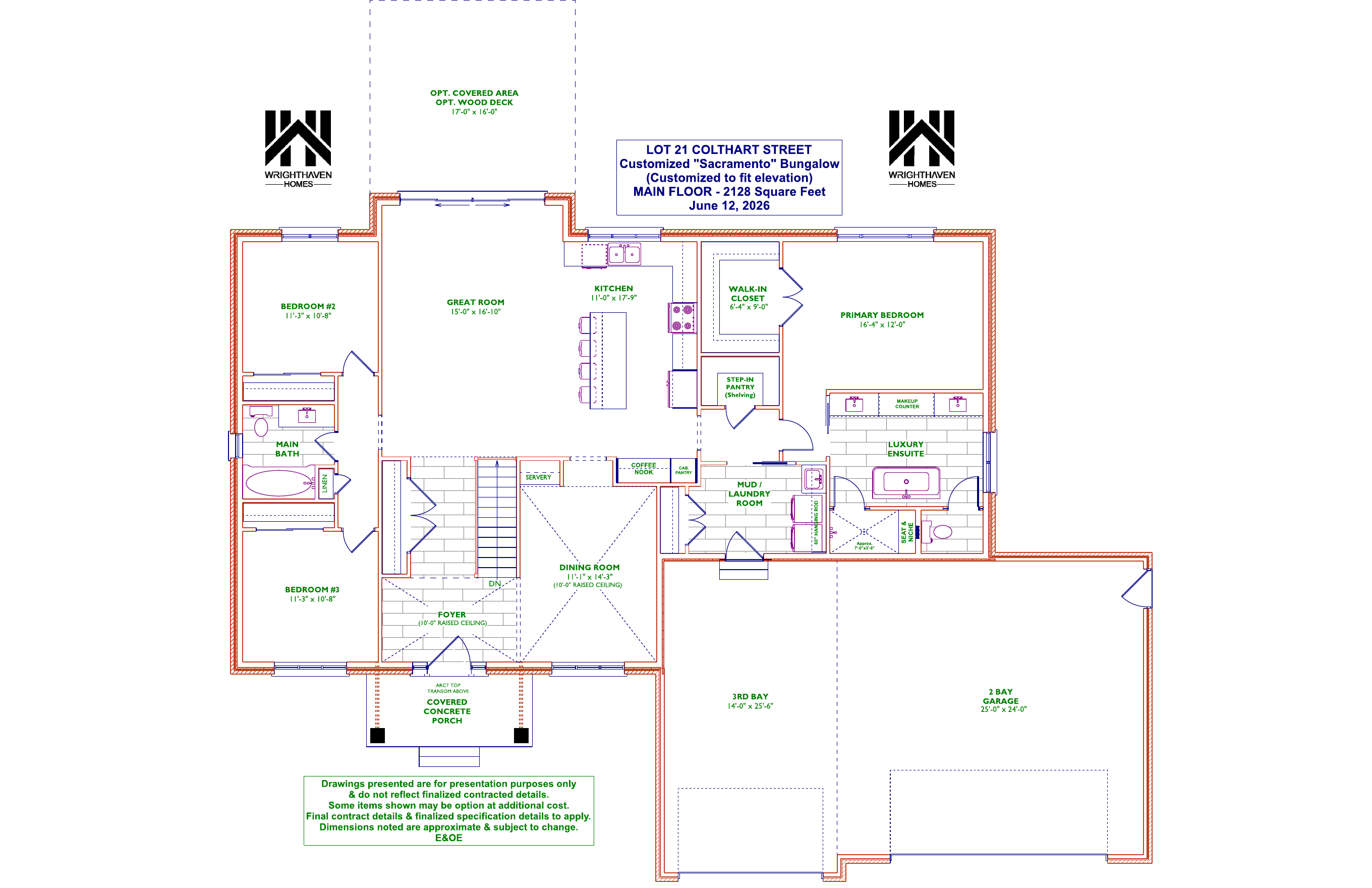 The Sacramento floor plan — Main Floor