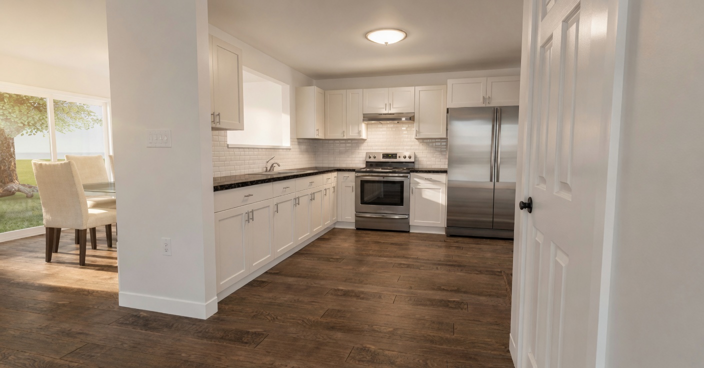 Upgraded cabinetry at The Pines