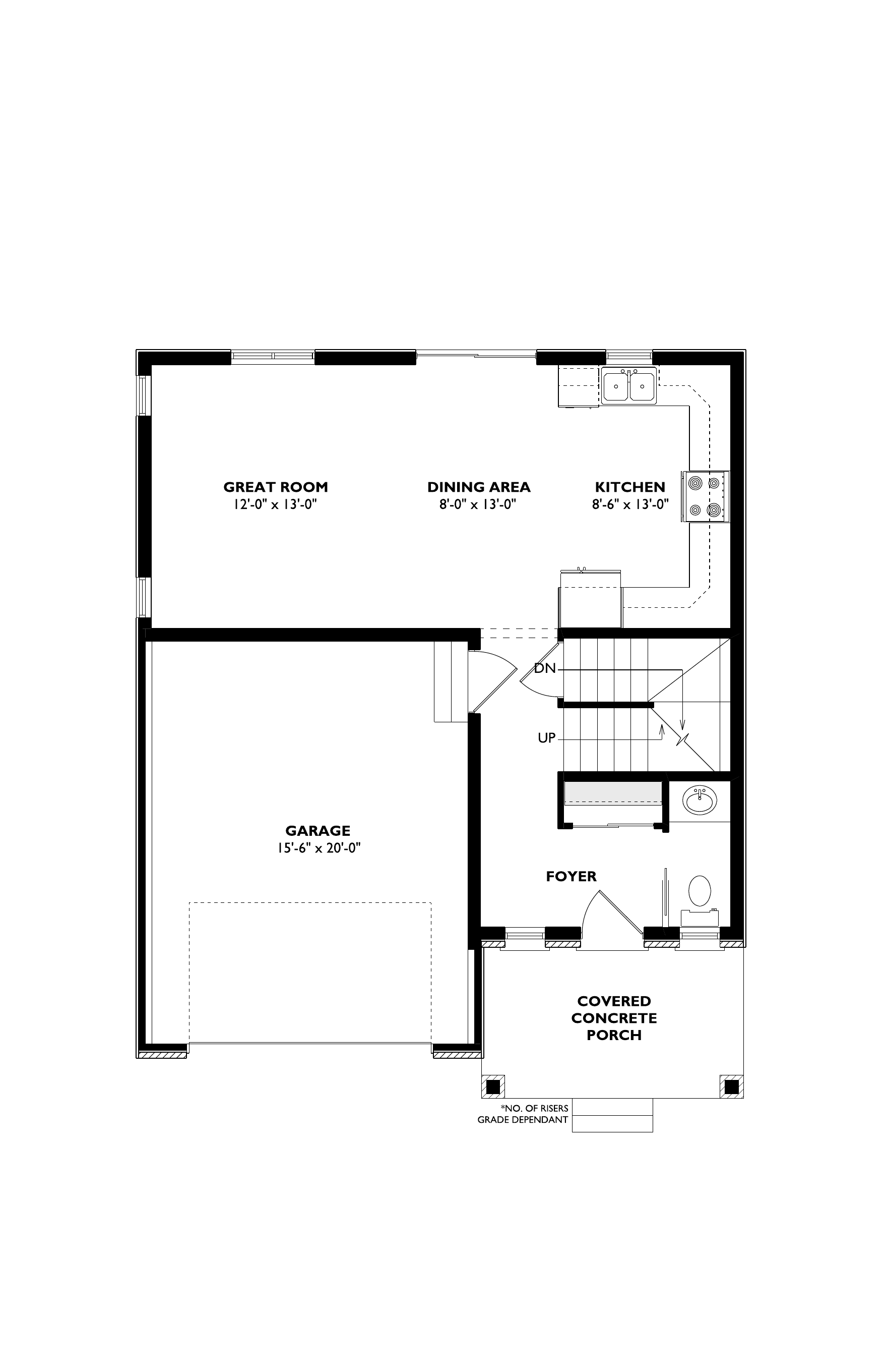 The Aster main floor plan