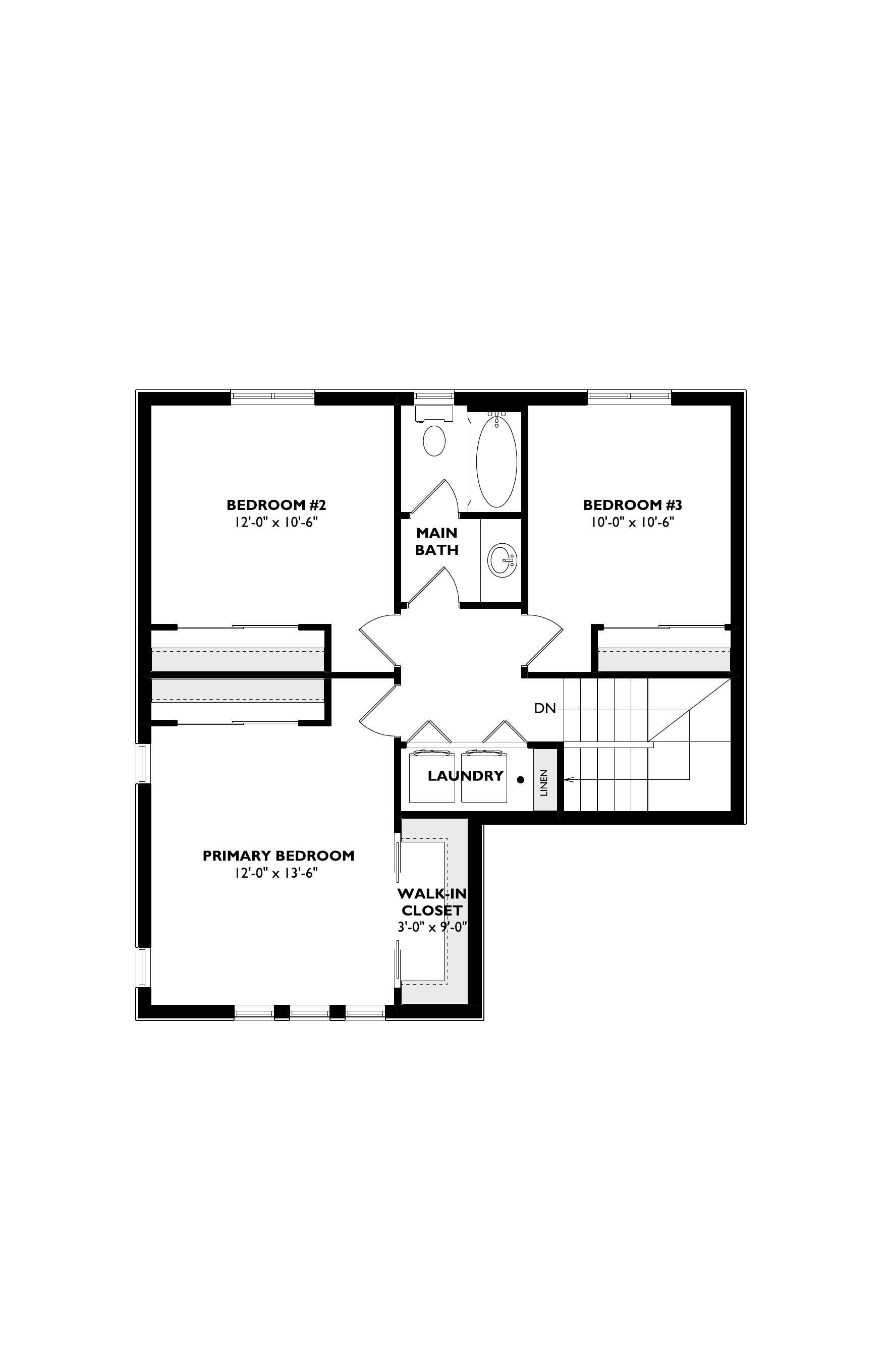 The Aster second floor plan