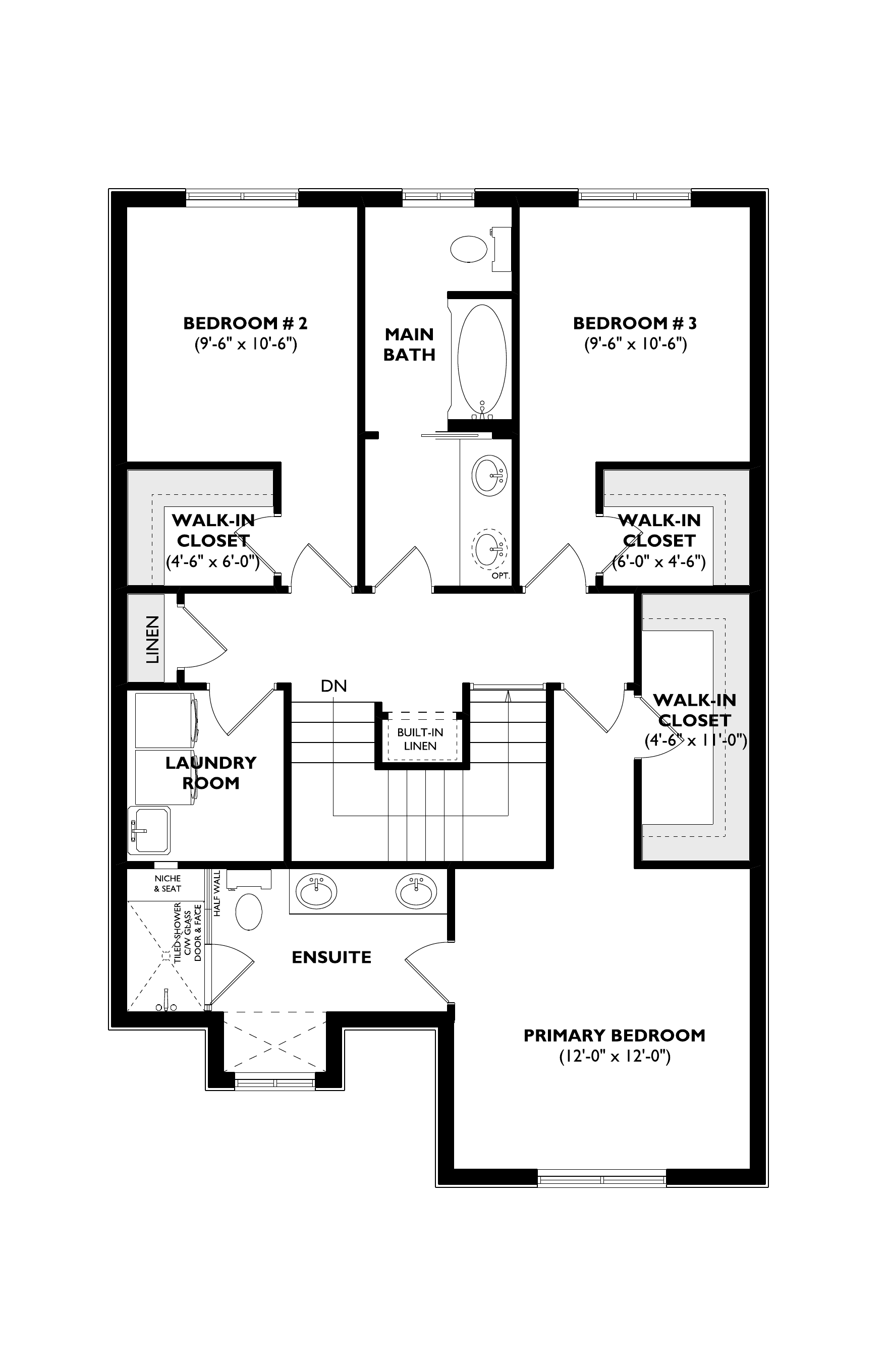 The Hyacinth second floor plan