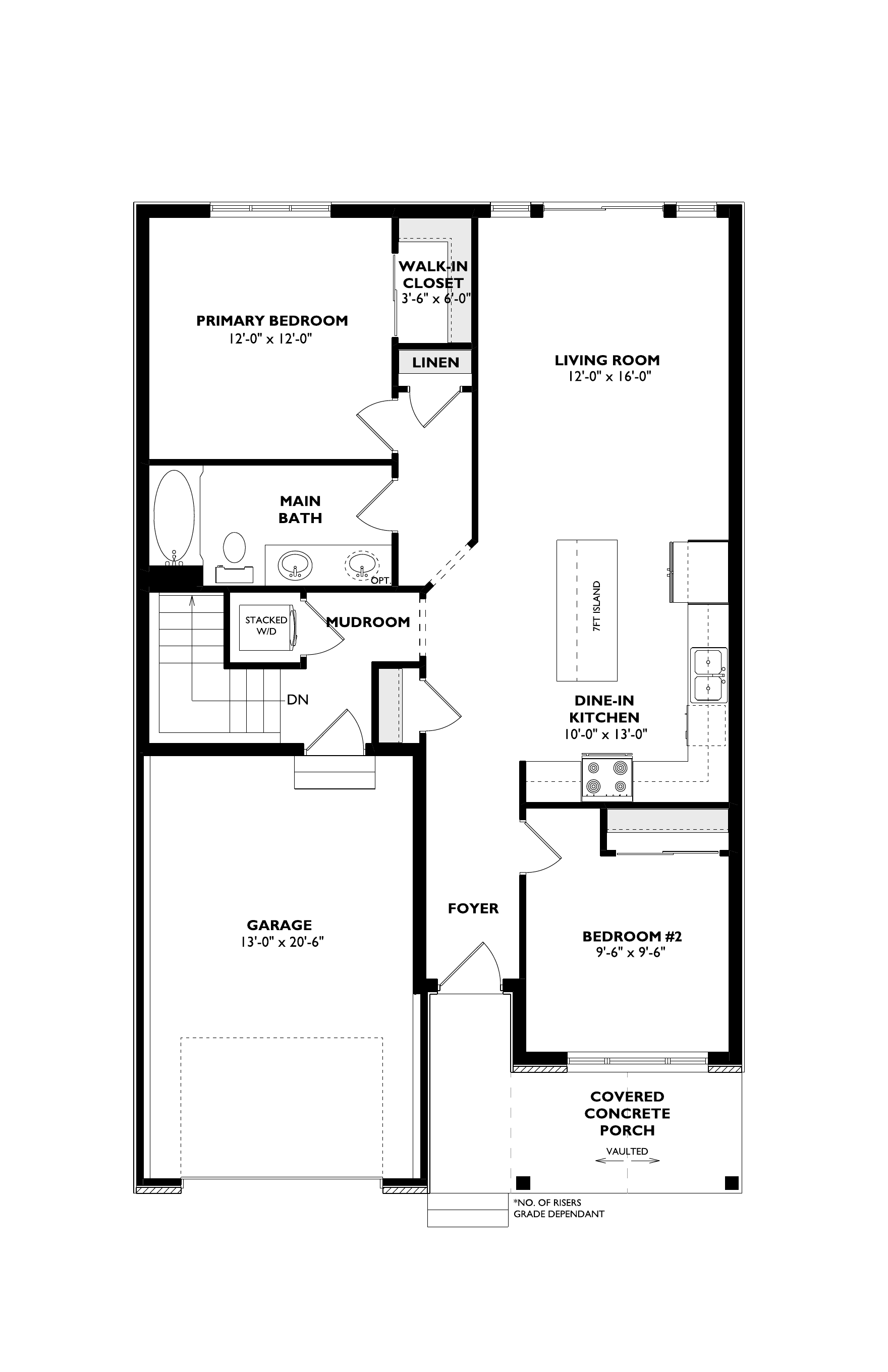 The Iris main floor plan