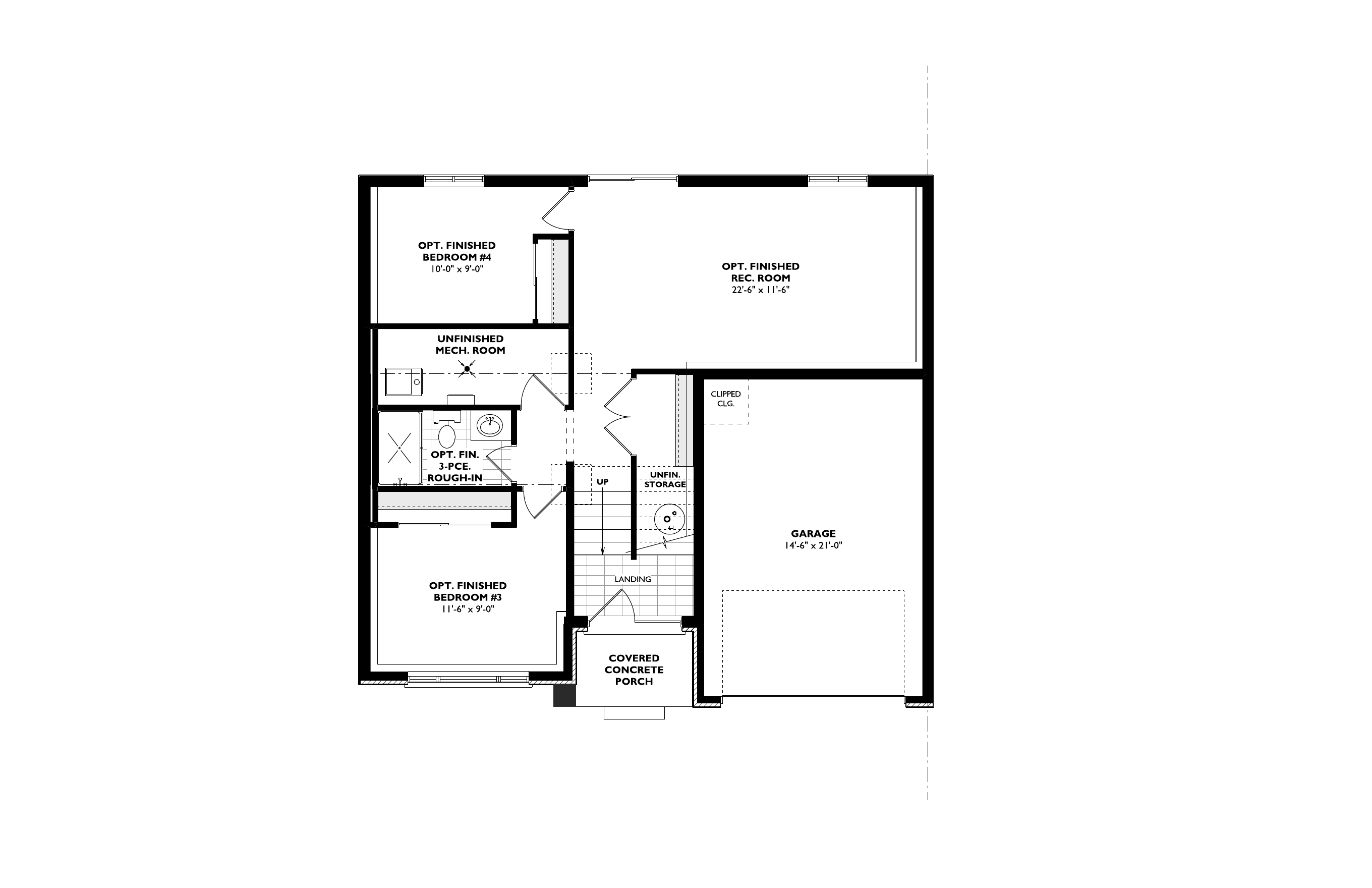 The Wisteria basement plan
